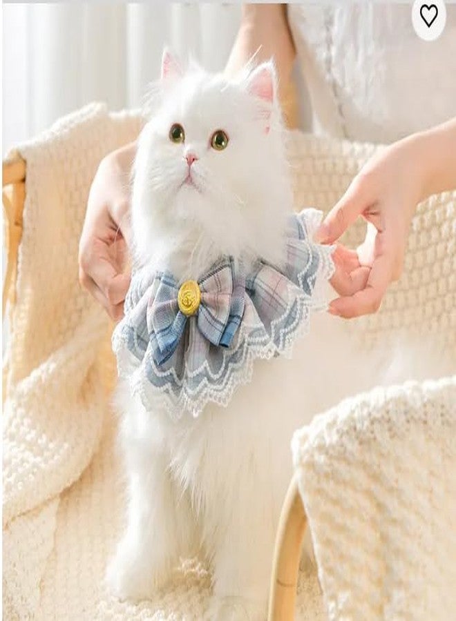 BohoBark Cute Bowtie Cat Dog Collar Lace Collar Ruffle Cat Dog Lace Bib Scarf, Pets Scarf Accessories for Pet Birthday Party Holiday Costume Accessories (S, Pink - Image 5